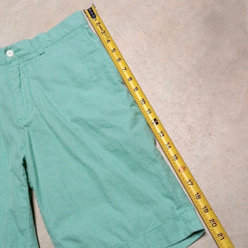 Polo Ralph Lauren Prep Shorts Size 30 Long Inseam Mini Hounds Tooth 90s Y2K - Picture 7 of 8